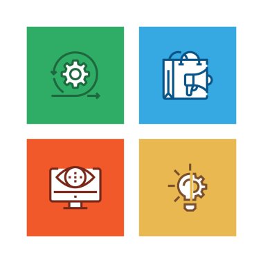 Ürün yönetimi satır Icon Set