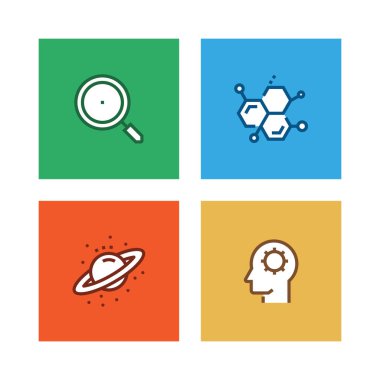 Bilim çizgi Icon Set