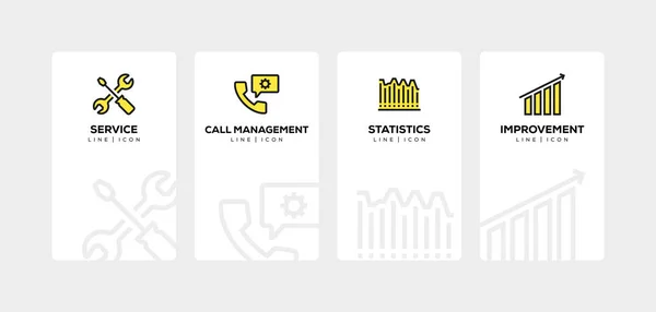 LIGNE RELATIVE AUX CLIENTS ICON SET — Photo