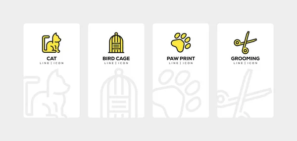 ПЕТ лінія ICON SET — стокове фото