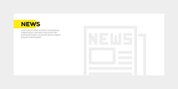 NEWS BANNER CONCEPT — Stock Photo, Image