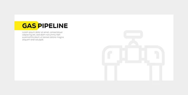 Gas Pipeline Banner Concept — Stockfoto