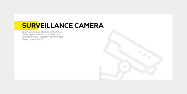 監視カメラのバナーのコンセプト — ストック写真