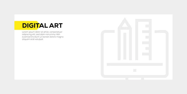 Digitale kunst Banner Concept — Stockfoto