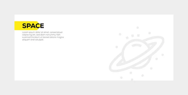 SPACE BANNER CONCEPT — Stock Photo, Image