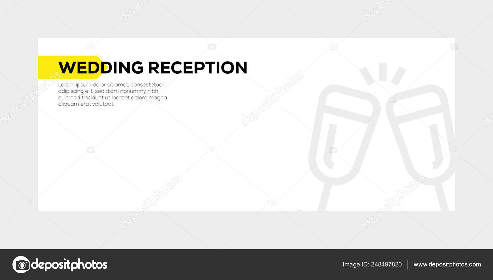 Wedding Reception Banner Concept Stock Photo C Garagestock