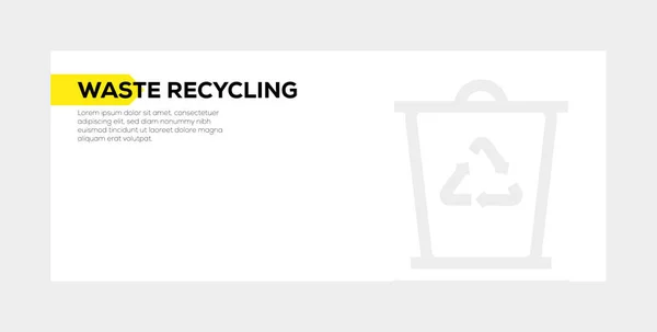 Bannière de ramassage des déchets CONCEPT — Photo