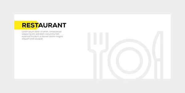 Konzept für Restaurant-Banner — Stockfoto