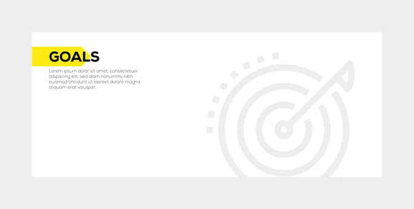 OBIETTIVO BANNER CONCEPT — Foto Stock