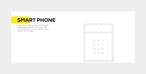 Smart telefon Banner koncept — Stockfoto