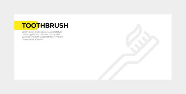 CONCEPTO DE BANNER DE TOOTHBRUSH — Foto de Stock