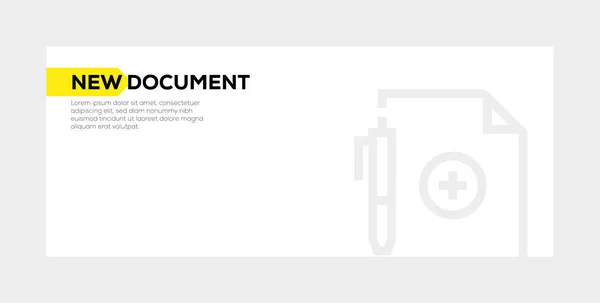 Neues Konzept für Dokumentenbanner — Stockfoto