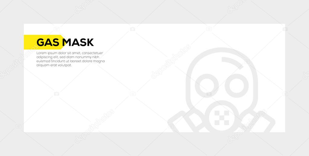 GAS MASK BANNER CONCEPT