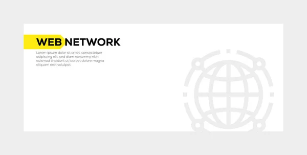 WEB NETWORK BANNER CONCEPT — Stock Photo, Image