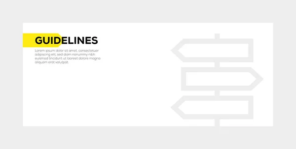 LIGNES DIRECTRICES BANNER CONCEPT — Photo