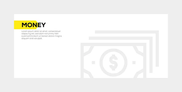 Geld Banner Concept — Stockfoto