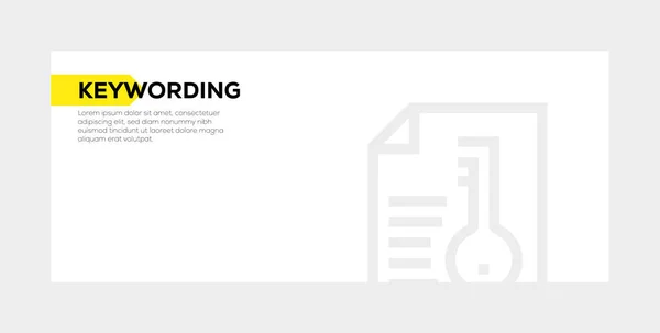 キーワード バナーのコンセプト — ストック写真