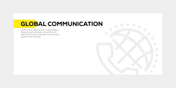 Bannière de communication mondiale CONCEPT — Photo