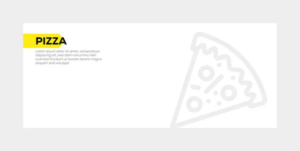 Pizza Banner koncepció — Stock Fotó