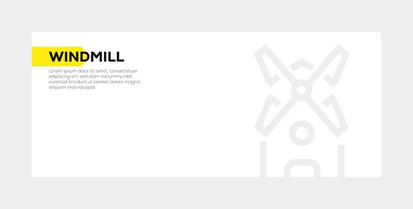 Windwill バナーのコンセプト — ストック写真