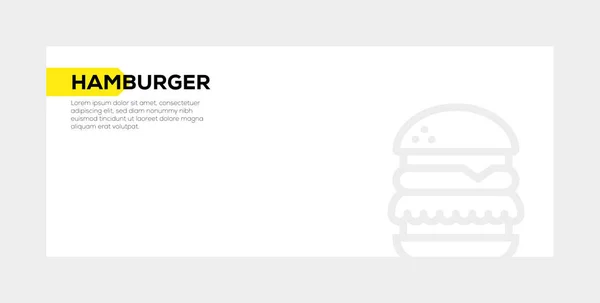 Hamburger Banner-Konzept — Stockfoto