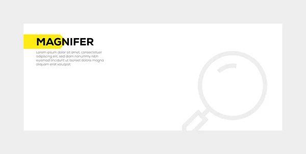Magnifer Banner koncepció — Stock Fotó
