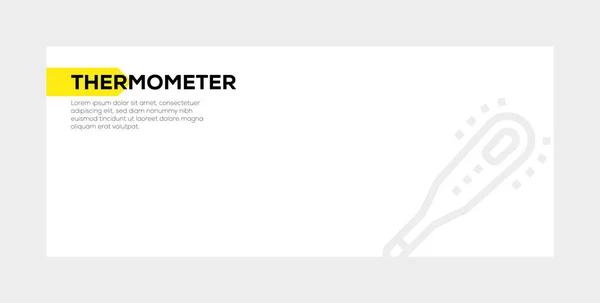 Termometer Banner koncept — Stockfoto