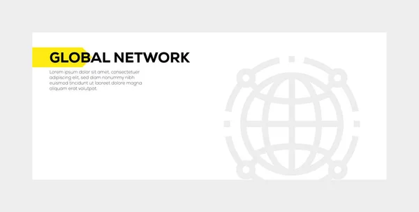Bannière de réseau mondial CONCEPT — Photo