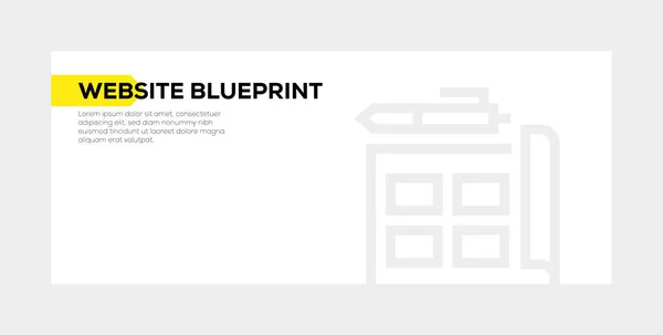 Koncepcja transparent witryny Blueprint — Zdjęcie stockowe