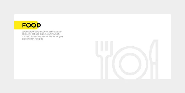 FOOD BANNER CONCEPT — Stock Photo, Image