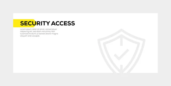 Banner έννοια ασφάλειας πρόσβασης — Φωτογραφία Αρχείου