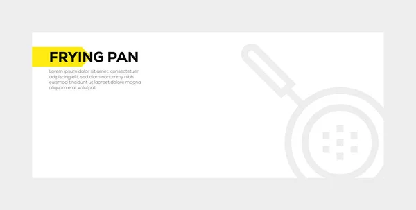 FRYING PAN BANNER CONCEPT — Stock Photo, Image