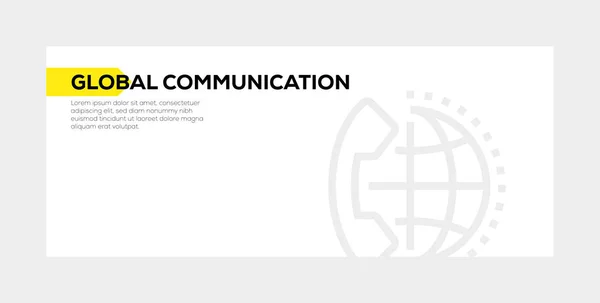 Bannière de communication mondiale CONCEPT — Photo