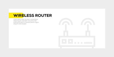 Kablosuz yönlendirici afiş kavramı