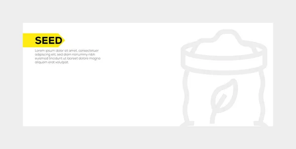 シード バナーのコンセプト — ストック写真