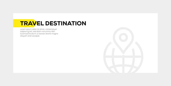 CONCEPT BANNER DI DESTINAZIONE DEL VIAGGIO — Foto Stock