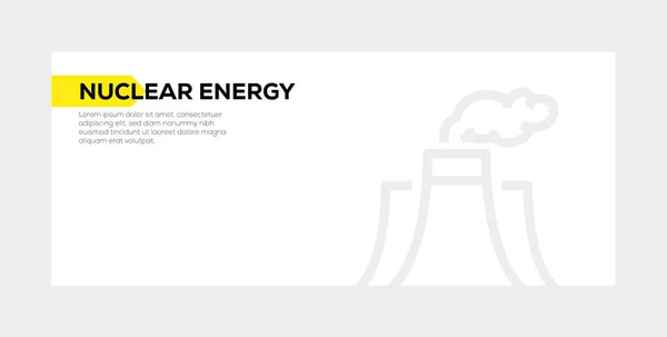 Kernenergie Banner Concept — Stockfoto