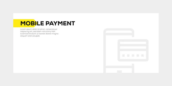 Mobile Payment Banner Konzept — Stockfoto
