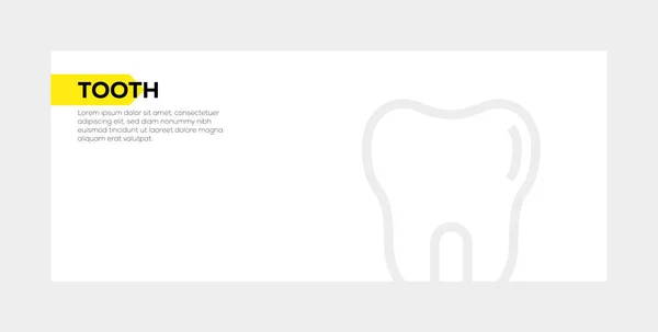 TOOTH BANNER CONCEPT — Stock Photo, Image