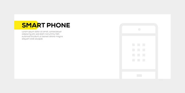 Konzept für Smartphone-Banner — Stockfoto