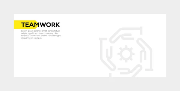 Teamwork Banner Concept — Stockfoto