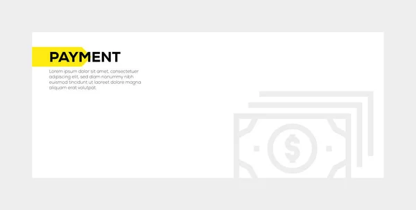 PAYMENT BANNER CONCEPT — Stock Photo, Image