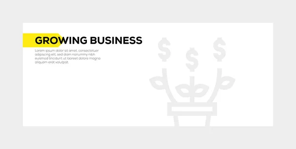 GROWING BUSINESS BANNER CONCEPT