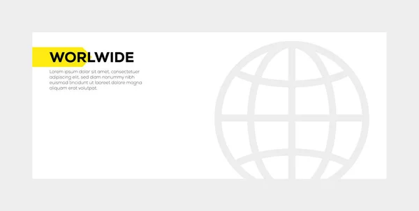 WORLWIDE BANNER CONCEPT — Stock Photo, Image