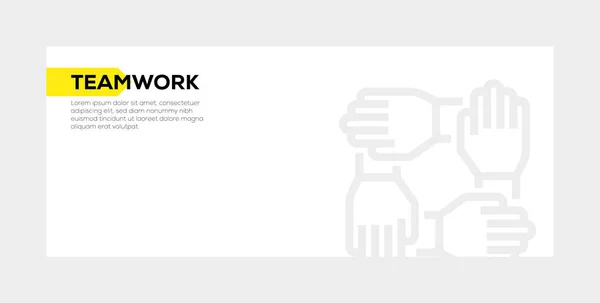 Teamwork Banner Concept — Stockfoto