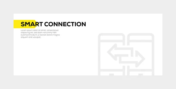 SMART CONNECTION BANNER CONCEPT — Stock Photo, Image