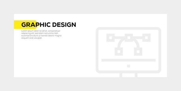 Grafisk Design Banner koncept — Stockfoto