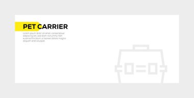 Evde beslenen hayvan taşıyıcı afiş kavramı