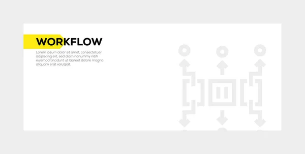 ワークフローのバナーのコンセプト — ストック写真