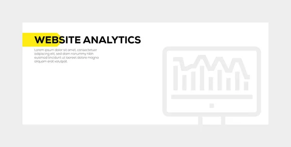 Webbplats Analytics Banner koncept — Stockfoto